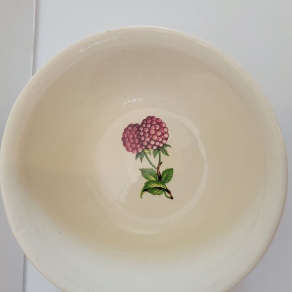 Norsk Flint Egersund Norway Ceramic Sauce Ladle With Grape & Berry Motif - Picture 7 of 12